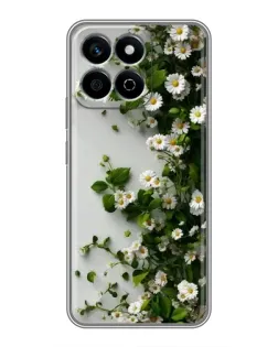 Чехол для Huawei Honor X7c с картинкой «Ветка мелких белых цветов» Чехол для Huawei Honor X7c с картинкой «Ветка мелких белых цветов»
