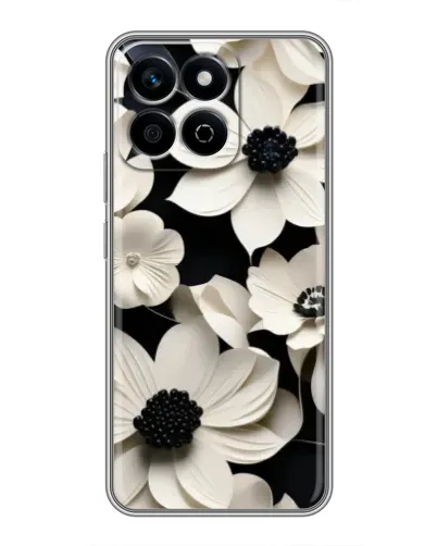 Чехол для Huawei Honor X7c с картинкой «Объемные белые цветы» Чехол для Huawei Honor X7c с картинкой «Объемные белые цветы»