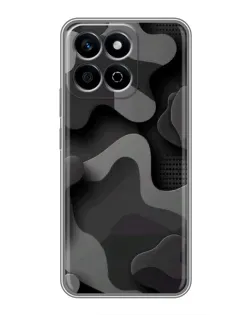 Чехол для Huawei Honor X7c с картинкой «Темный абстрактный камуфляж»
