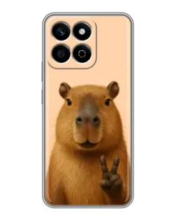 Чехол для Huawei Honor X7c с картинкой «Капибара виктория» Чехол для Huawei Honor X7c с картинкой «Капибара виктория»