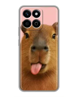 Чехол для Huawei Honor X7c с картинкой «Капибара с языком» Чехол для Huawei Honor X7c с картинкой «Капибара с языком»