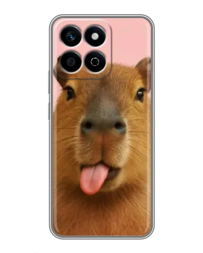 Чехол для Huawei Honor X7c с картинкой «Капибара с языком» Чехол для Huawei Honor X7c с картинкой «Капибара с языком»