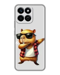 Чехол для Huawei Honor X7c с картинкой «Капибара рэпер даб» Чехол для Huawei Honor X7c с картинкой «Капибара рэпер даб»