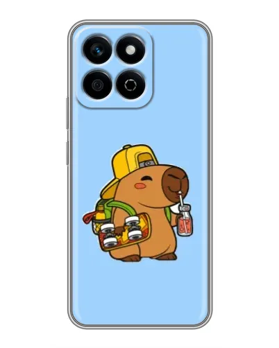Чехол для Huawei Honor X7c с картинкой «Капибара на скейте» Чехол для Huawei Honor X7c с картинкой «Капибара на скейте»
