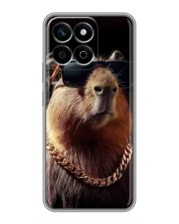 Чехол для Huawei Honor X7c с картинкой «Капибара золотая цепь» Чехол для Huawei Honor X7c с картинкой «Капибара золотая цепь»