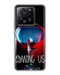 Чехол для Huawei Honor X7d 5G с картинкой «Красный импостер — макро»