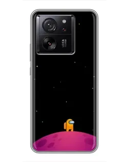Чехол для Huawei Honor X7d 5G с картинкой «Одинокий герой на планете»