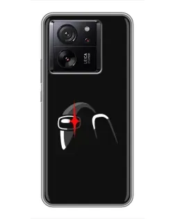 Чехол для Huawei Honor X7d 5G с картинкой «Among Us шлем»