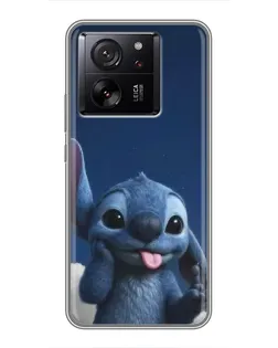 Чехол для Huawei Honor X7d 5G с картинкой «Стич в облаках»
