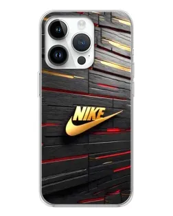 Чехол для Huawei Honor X7d с картинкой «Золотой Nike на металле»