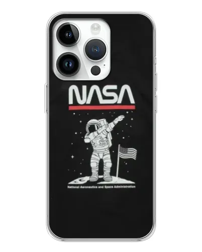 Чехол для Huawei Honor X7d с картинкой «NASA — шагаем по Луне»
