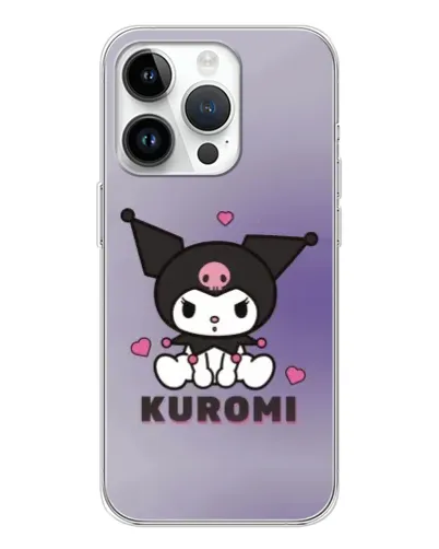 Чехол для Huawei Honor X7d с картинкой «Kuromi — фиолетовый арт»