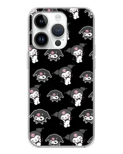 Чехол для Huawei Honor X7d с картинкой «Черный паттерн Kuromi» Чехол для Huawei Honor X7d с картинкой «Черный паттерн Kuromi»