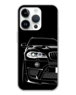 Чехол для Huawei Honor X7d с картинкой «Темный силуэт BMW»