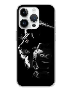 Чехол для Huawei Honor X7d с картинкой «BMW и лев»