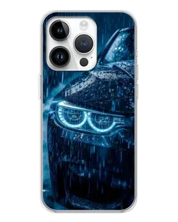 Чехол для Huawei Honor X7d с картинкой «BMW под дождем»