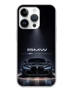Чехол для Huawei Honor X7d с картинкой «BMW сквозь ночной город»