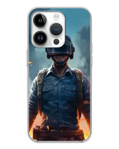 Чехол для Huawei Honor X7d с картинкой «PUBG — реалистичный герой»
