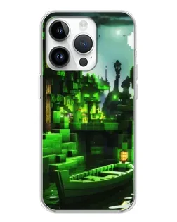 Чохол для Huawei Honor X7d з картинкою «Minecraft лісовий пейзаж»