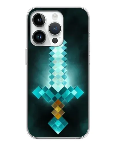 Чехол для Huawei Honor X7d с картинкой «Алмазный меч неон»