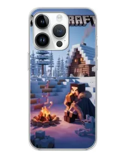 Чохол для Huawei Honor X7d з картинкою «Зимовий Minecraft»