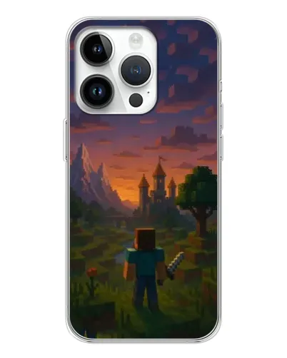 Чехол для Huawei Honor X7d с картинкой «Стив у башни»