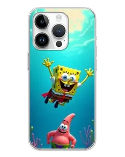 Чехол для Huawei Honor X7d с картинкой «Спанч Боб под водой»