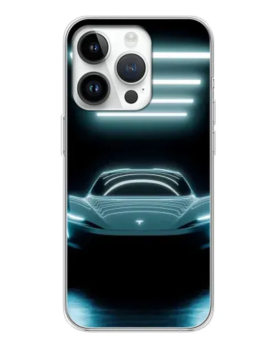 Чехол для Huawei Honor X7d с картинкой «Tesla в неоне» Чехол для Huawei Honor X7d с картинкой «Tesla в неоне»
