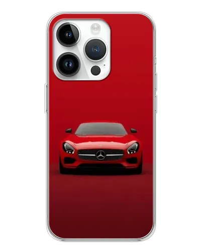 Чехол для Huawei Honor X7d с картинкой «Красный Mercedes AMG»