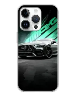 Чехол для Huawei Honor X7d с картинкой «Темный Mercedes AMG»