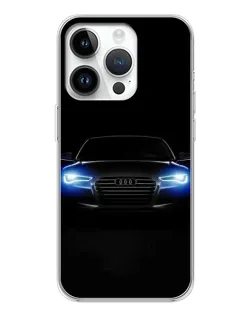 Чехол для Huawei Honor X7d с картинкой «Audi в неоне»