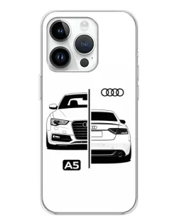 Чехол для Huawei Honor X7d с картинкой «Audi — контрастный дизайн»