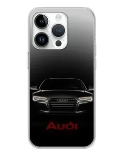 Чехол для Huawei Honor X7d с картинкой «Audi — градиентный контур»
