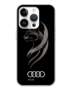 Чехол для Huawei Honor X7d с картинкой «Графика — пантера и Audi»