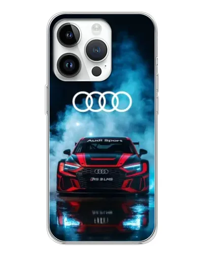 Чехол для Huawei Honor X7d с картинкой «Audi Sport — неон»