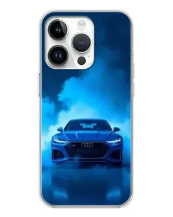 Чехол для Huawei Honor X7d с картинкой «Audi — голубая энергия»