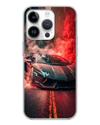Чехол для Huawei Honor X7d с картинкой «Lamborghini красный дым» Чехол для Huawei Honor X7d с картинкой «Lamborghini красный дым»