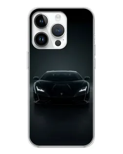 Чехол для Huawei Honor X7d с картинкой «Черный Lamborghini Aventador»