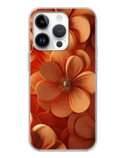 Чехол для Huawei Honor X7d с картинкой «Оранжевый макро цветок»