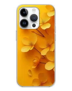 Чехол для Huawei Honor X7d с картинкой «Золотые лепестки»