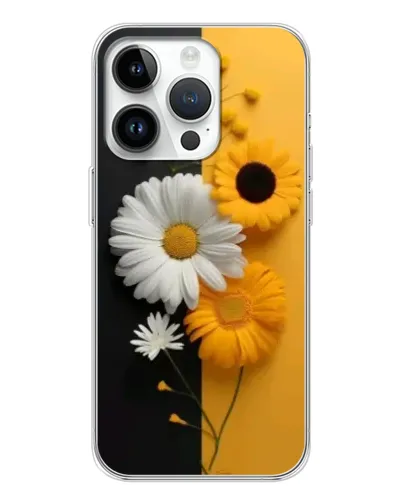 Чехол для Huawei Honor X7d с картинкой «Подсолнух и ромашка»