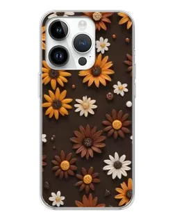 Чехол для Huawei Honor X7d с картинкой «Узор из маленьких подсолнухов»