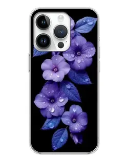 Чохол для Huawei Honor X7d з картинкою «Фіолетові квіти з росою» Чохол для Huawei Honor X7d з картинкою «Фіолетові квіти з росою»