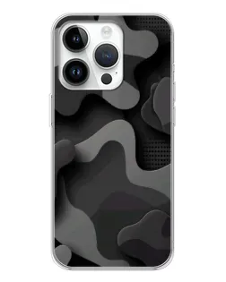 Чохол для Huawei Honor X7d з картинкою «Темний абстрактний камуфляж»