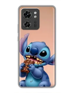 Чехол для Huawei Honor X8 5G с картинкой «Стич ест шоколад»