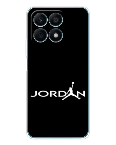 Чехол для Huawei Honor X8a с картинкой «Jordan White Logo» Чехол для Huawei Honor X8a с картинкой «Jordan White Logo»