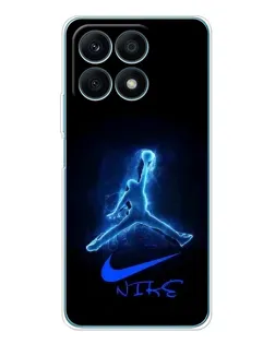 Чохол для Huawei Honor X8a з картинкою «Jordan Neon Blue» Чохол для Huawei Honor X8a з картинкою «Jordan Neon Blue»