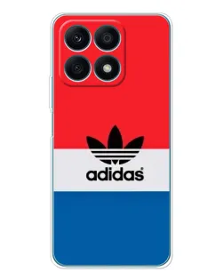 Чехол для Huawei Honor X8a с картинкой «Ретро блоки Adidas» Чехол для Huawei Honor X8a с картинкой «Ретро блоки Adidas»