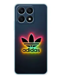 Чехол для Huawei Honor X8a с картинкой «Неоновый Adidas» Чехол для Huawei Honor X8a с картинкой «Неоновый Adidas»