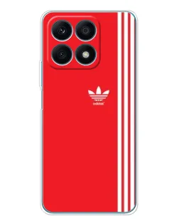 Чехол для Huawei Honor X8a с картинкой «Красный минимализм Adidas» Чехол для Huawei Honor X8a с картинкой «Красный минимализм Adidas»